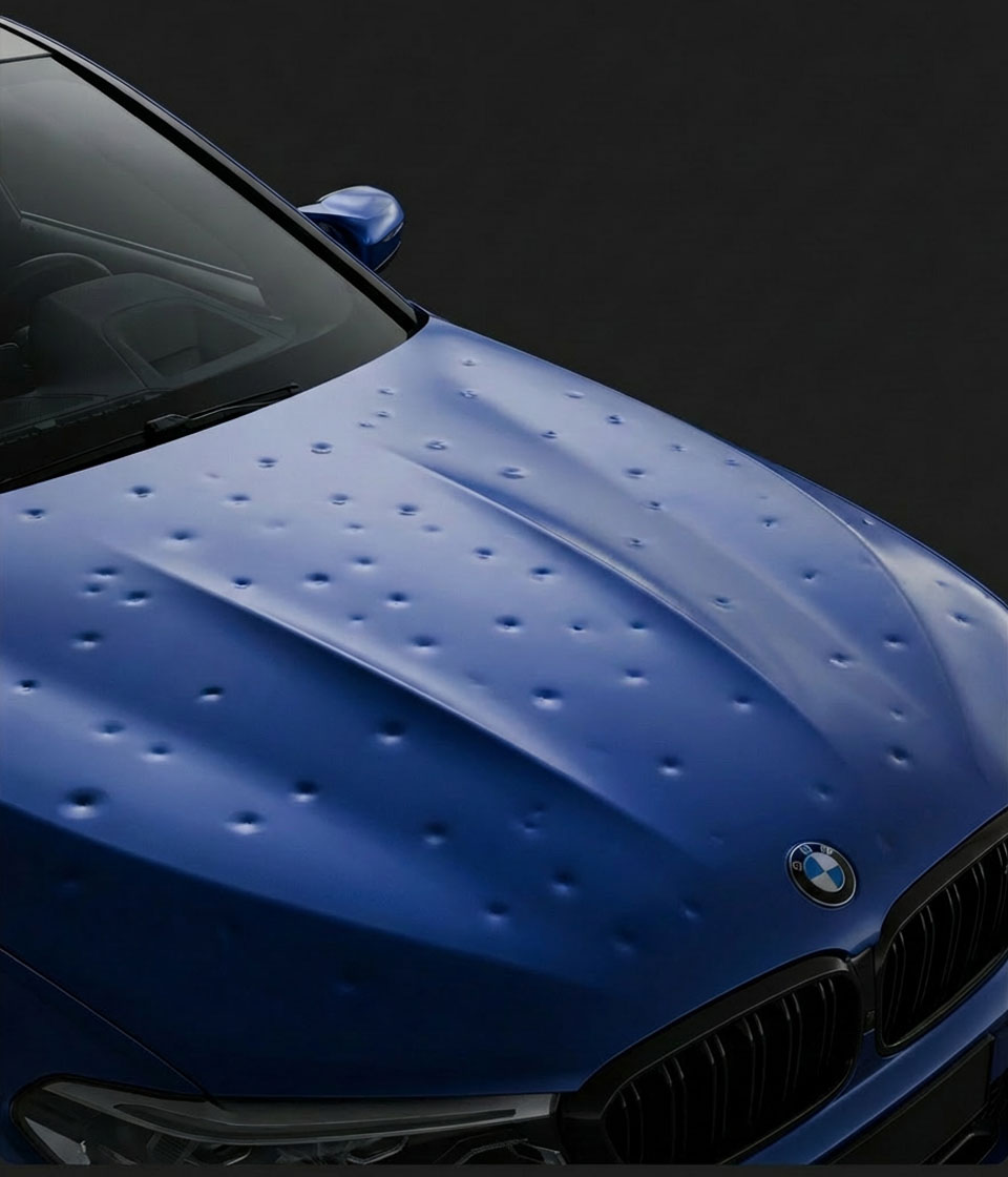 Naprawy po gradobiciu